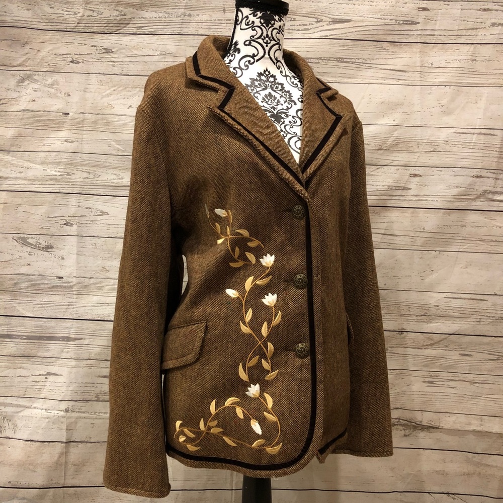 Brown Tweed Blazer